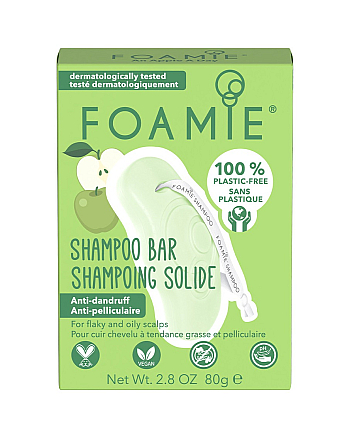 Foamie An Apple A Day - Твердый шампунь против перхоти 80 г - hairs-russia.ru